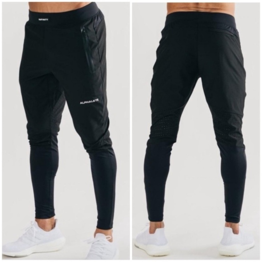 Alphalete Infinity Tech Active Workout Pants Black